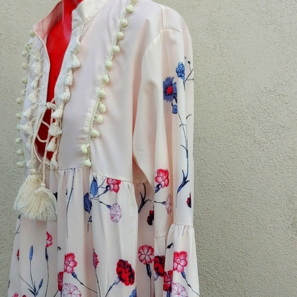 Women's Soft and Flowing Floral High Waist Lounge Dress, XXL - Picture 6 of 16